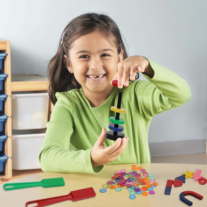 SAYAYA 228 PCS Magnetic Science Kit for Kids - Magnetic Balls, Bingo Wands with Chips, STEM Learning Set Magnet Toys for Classroom, Back to School Supplies, Educational Activities Gift for Boys Girls