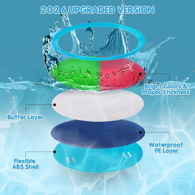 Toss and Catch Ball Set Boys Toys Outdoor Toys Yard Games Outside Games Beach Toys for Kids Ball and Catch Game with 4 Paddles and 4 Balls [Upgraded Version] | Water Resistant, Outdoor Beach Pool Yard Toys for Kids, Boys And Girls Ages 3-12, Birthday, ...