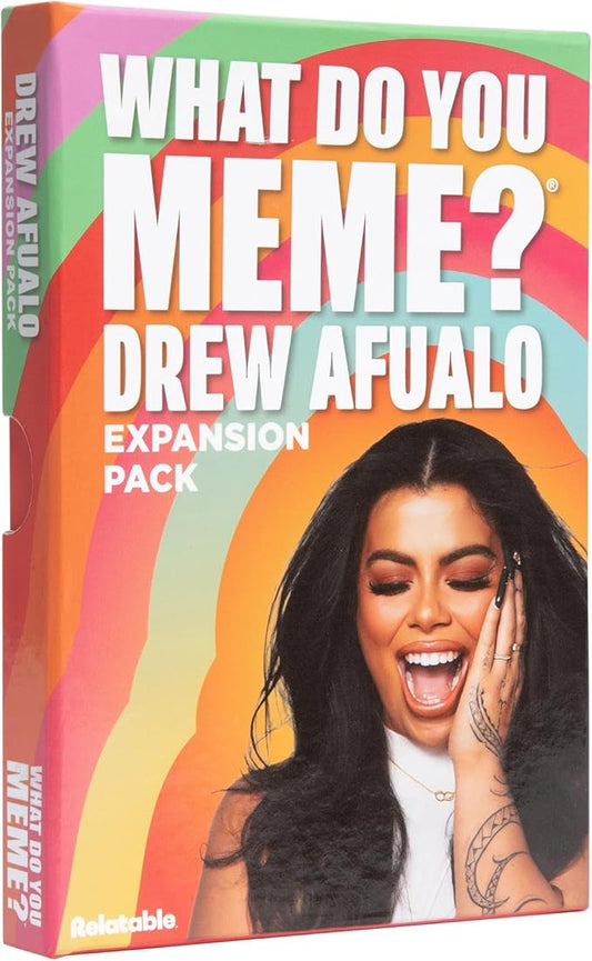 What Do You Meme? Drew Afualo Expansion Pack by Relatable – Card Games for Adults, Featuring All New Meme Game Content. Includes 15 Image Cards and 10 Caption Cards