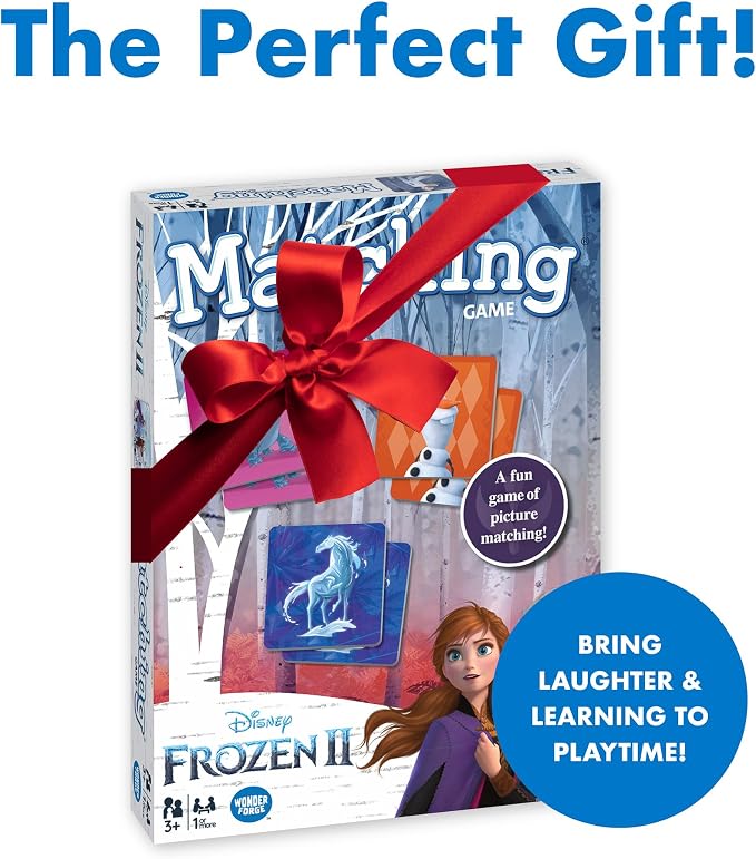 Wonder Forge Frozen 2 Memory Matching Game for Kids Ages 3-5 - Toddler Learning & Educational Toys Featuring Anna, Elsa, and Olaf - Fun Disney Toys