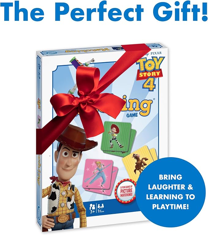 Wonder Forge Toy Story 4 Matching Game | Build Focus and Memory with Woody, Buzz, and Beloved Pixar Characters | Fun and Engaging Activity for Kids Ages 3+