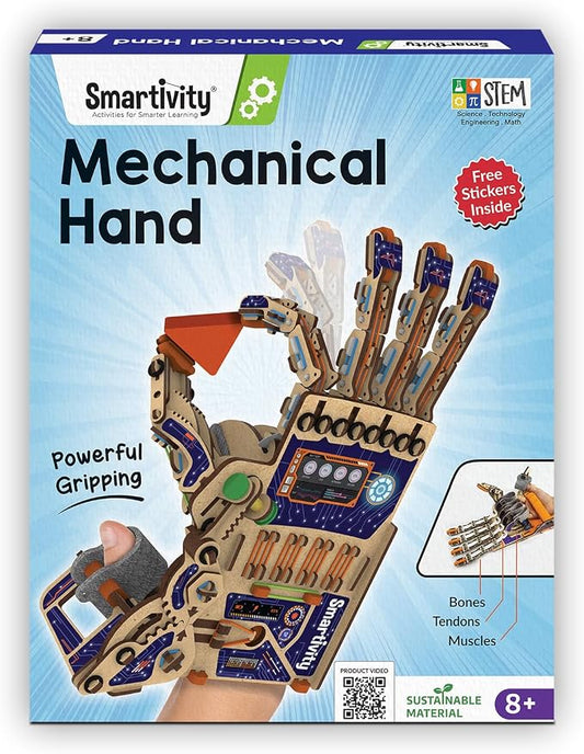Smartivity Robotic Mechanical Hand STEM Toy for Kids 8-14 | Parents' Choice Award Winner | Superhero STEM Toy | Birthday Gift for Boys & Girls Ages 8,9,10,11,12,13,14