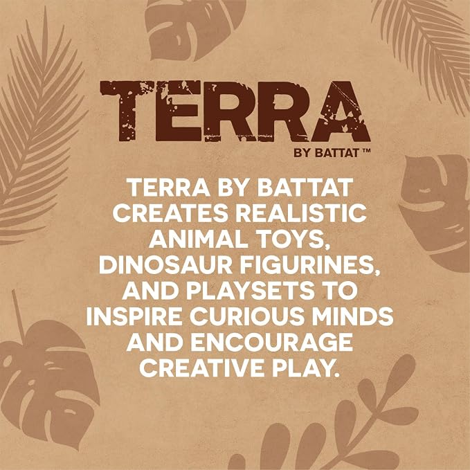 Terra by Battat Reptile Animal Tube, 60 Plastic Animal Figurines, Reptiles | Portable tube with 60 reptile and amphibian animal figures, including frogs, snakes, lizards and alligators, Tubes, 3+ Years
