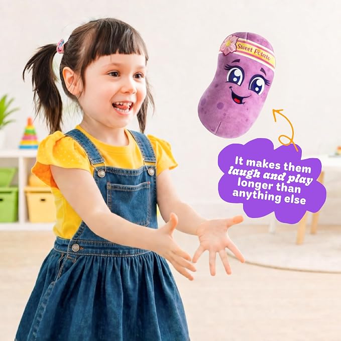 Move2Play, Pass The Potato | Hilariously Wild & Fun | Active Family Game for Kids Ages 3-8+ | Indoor Outdoor Toss Game | Party Games for Boys & Girls | Camping Travel Fun