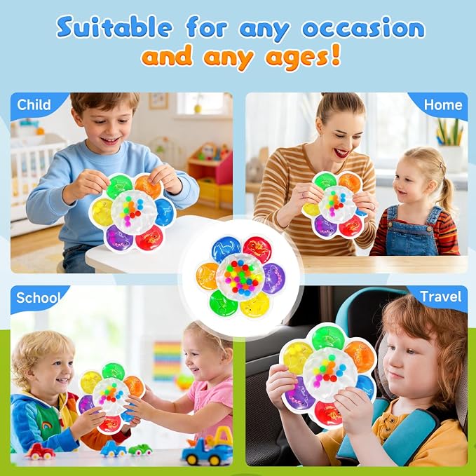 Christmas Color Sorting Sensory Toy for Toddlers 3-5 Years | Montessori Fine Motor Skills Development for Travel & Autism Learning Activity, Airplane, Classroom