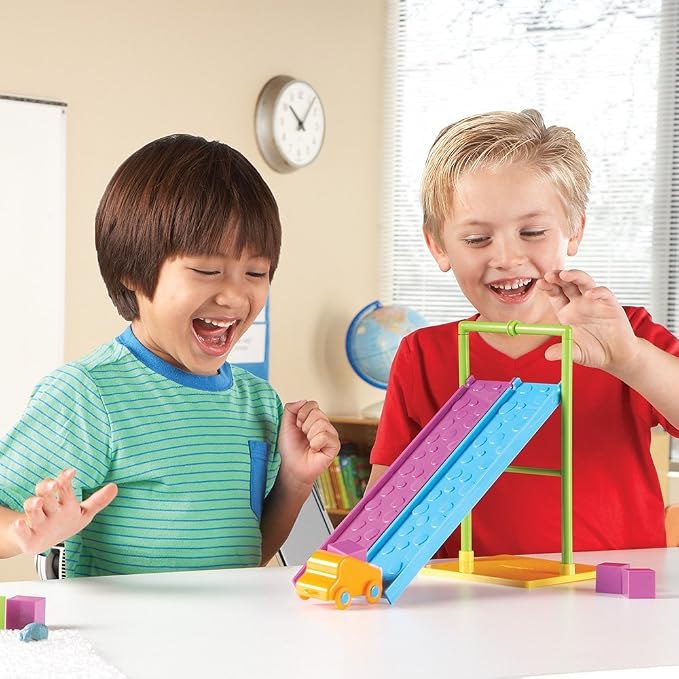 Learning Resources STEM Force and Motion Activity Set - Classroom STEM Toys for Kids, Kids Science Experiments, Science Engineering Kits, Physics Toys, Building Kits, Toy Engineering Set | Classroom STEM Toys, Kids Science Experiments, Science Engineer...