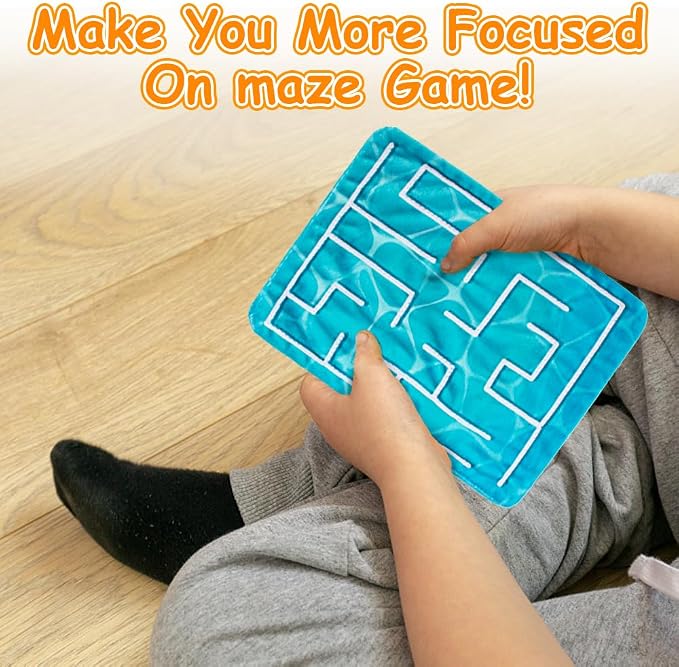 5 Pcs Marble Maze Mat Sensory Fidget Stress Relief Toys, Sensory Mat Toys | Anxiety Calming, Tactile Sensory Toys for Kids Adults Teens Autism with Special Needs School Classroom Home Supplies,2 Sizes
