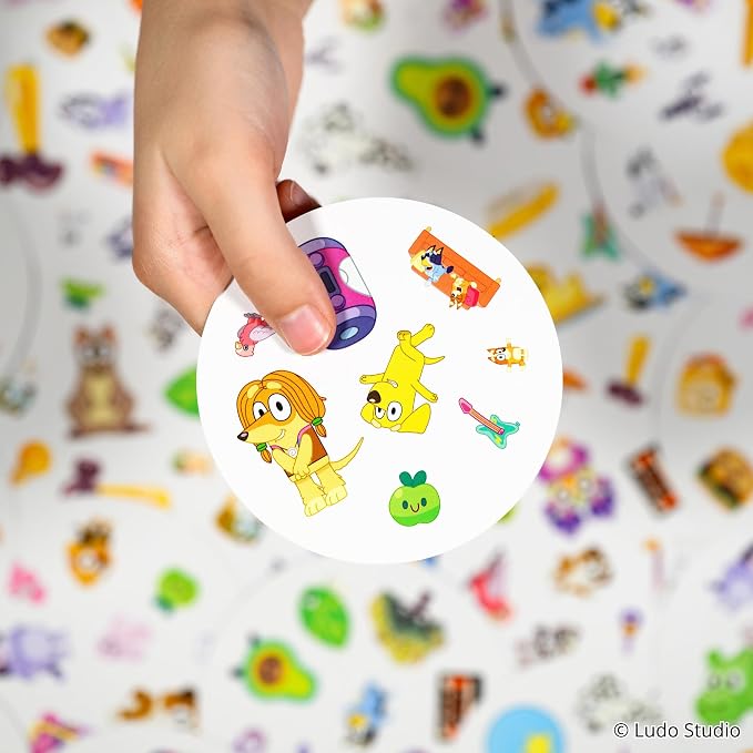 Asmodee Spot It! Bluey Card Game | Fast-Paced Matching Game Featuring Bluey & Friends, Fun for Family, Kids & Adults, Ages 4+, 2-8 Players, 15 Minute Playtime