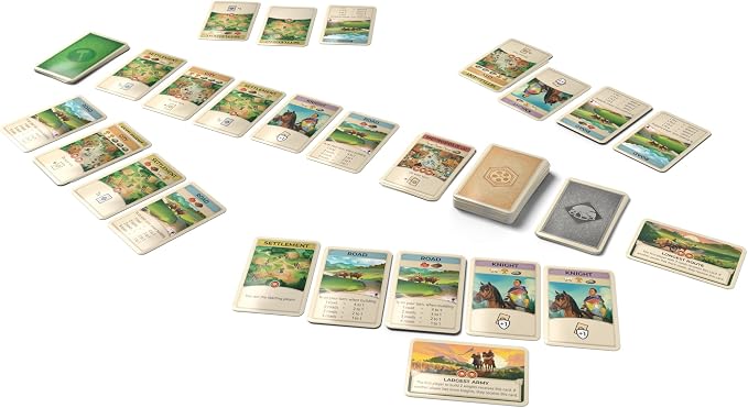 CATAN On The Road Card Game | Build Trade & Settle Anywhere, Portable Travel Game, Family Fun for Kids & Adults, Ages 10+, 3-4 Players, 15 Minute Playtime