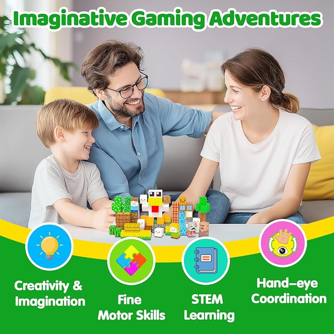 Magnetic Blocks, 150PCS Light Up Building Cube Toys Gifts for Kids | Magnetic Cubes, 0.8 inches Building Blocks, 2PCS Light Up Blocks, STEM Toys Christmas Birthday Gifts for Kids Boys Girls