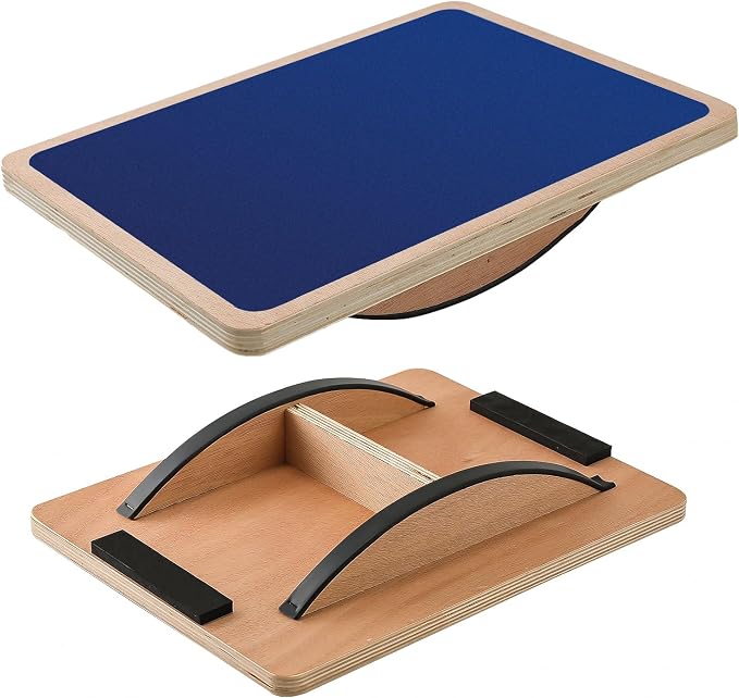 Juoe Balance Board Wobble Board,Balance Toys for Physical Therapy | Wooden Wobble Balance Board for Adults and Kids,Balance Training,Standing Desk Core Strength Balance Rocker Board