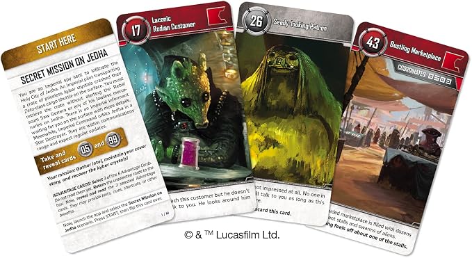 Asmodee Star Wars UNLOCK! The Escape Game - Embark on Epic Escape Room Adventures in a Galaxy Far, Far Away, Cooperative Game for Kids & Adults, Ages 10+, 1-6 Players, 1 Hour Playtime