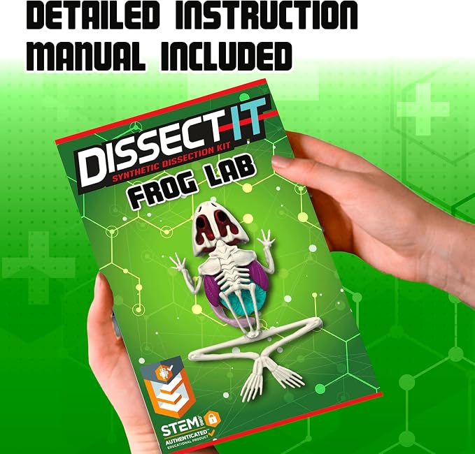 Dissect-It, Standard Frog Dissection Kit, STEM Toys for Kids, Ages 6+ | Animal Anatomy Learning, Explore realistic frog organs and a complete skeleton while building biology and STEM skills.