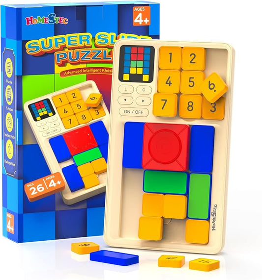 HOMESTEC Super Slide Puzzle Hand Held Travel Game
