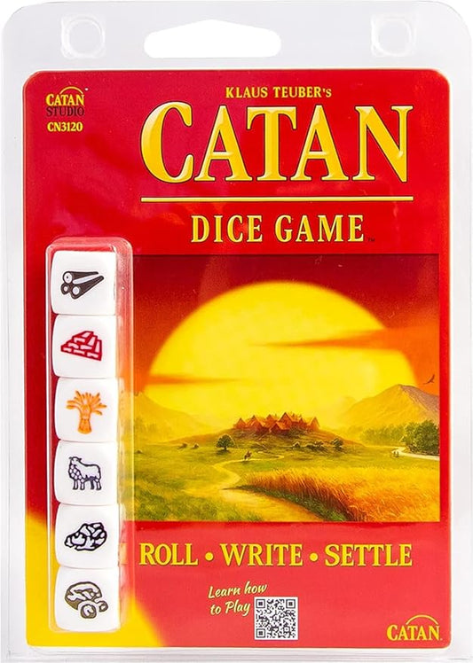 CATAN Dice Game - Portable Fun for On-the-Go Adventures! Strategy Game, Family Game for Kids and Adults, Ages 7+, 1-4 Players, 15-30 Minute Playtime, Made by CATAN Studio | Portable Fun for On-the-Go Adventures, Strategy Game, Family Game for Kids and ...