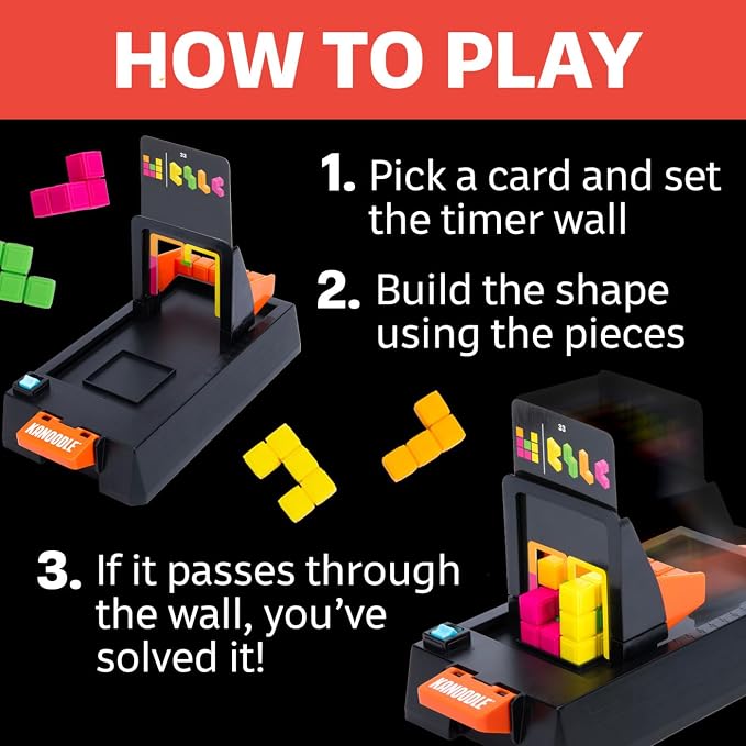 Educational Insights Kanoodle Shape Escape - Brain Teaser Puzzles for Kids Ages 8-10, 3D Spatial Puzzle Games for Adults, Teens and Kids, Problem Solving Toys and Logic Puzzles, Single Player Games