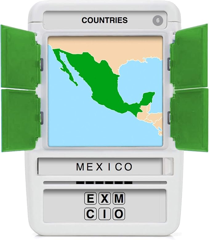 Countries of The World Travel Game - Learn 100 Countries | Flash Cards with Slide Reveal Case | Geography Card Game, Gift, Stocking Stuffer | for Kids and Adults | Ages 6+