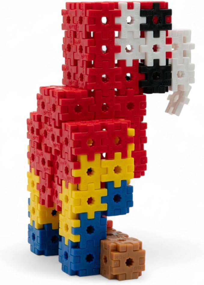 KADÜ Parrot 250 Piece Set - STEM/STEAM Building + Construction Toy, for Open + Imaginative Play Ages 5+ | Creative Mini Sensory Construction Puzzle tiles - Open Ended Play Gift Boys + Girls - Classroom Homeschool Manipulatives