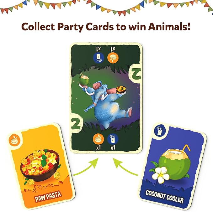 Skillmatics Card Game – Jungle Party, Fun Family Card Game, Fast-Paced | Game of Strategy & Luck, Party Game, Screen-Free, Gift for Girls & Boys Ages 7, 8, 9 & Up