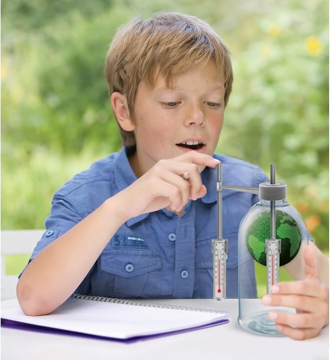 4M Green Science Weather Science Kit - DIY Mini Observatory & STEAM Toy | Explore static electricity, water cycles and cloud formation with this educational science lab for kids aged 5 and up