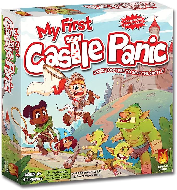 Fireside Games My First Castle Panic Fantasy Board Game | Ages 4+, Cooperative gameplay, Preschool friendly, Color matching, Family game night, Fantasy adventure