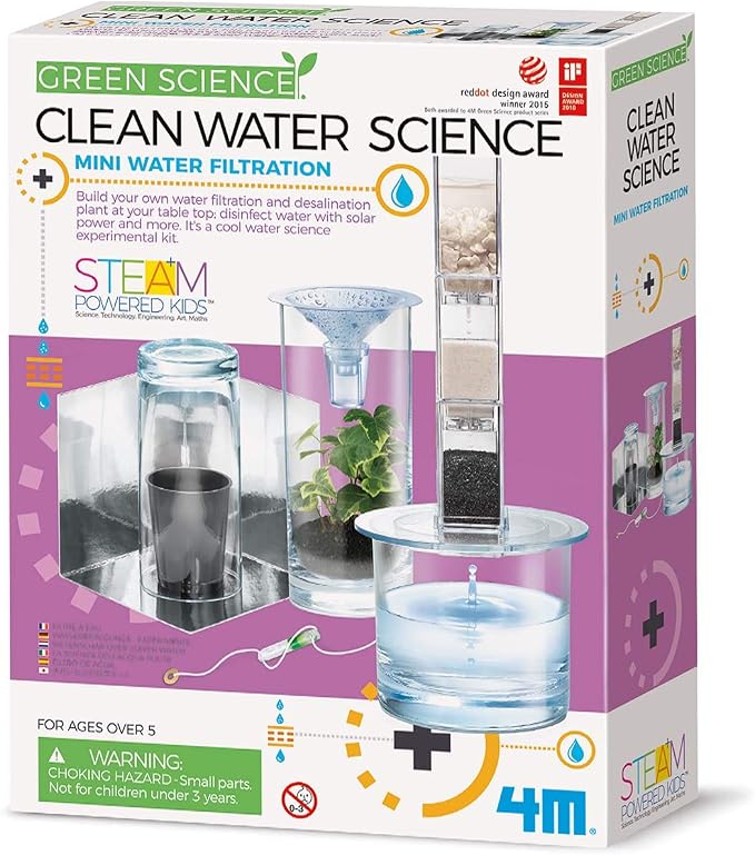 4M Clean Water Science - Climate Change, Global Warming, Lab - STEM Toys Educational Gift for Kids & Teens, Girls & Boys