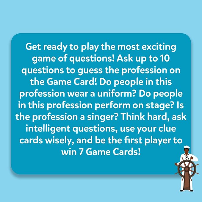 Skillmatics Guess in 10 Card Game – Professions, Gift for Boys & Girls | Educational Trivia Cards, Family Game Night, Travel Toy, Board Game, Screen-Free Fun, Kids Ages 6, 7, 8, 9 and Up