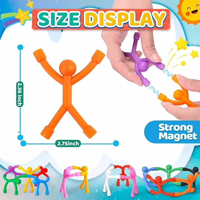 12PCS Magnetic Travel Toys for Toddlers Kids, Airplane Car Travel Activities Essential, Fidget Toys Road Trip ‌Sensory Toy, Fidgets for Classroom Toys for 3 4 5 6 7 8 Year Old, Kids Stocking Stuffers