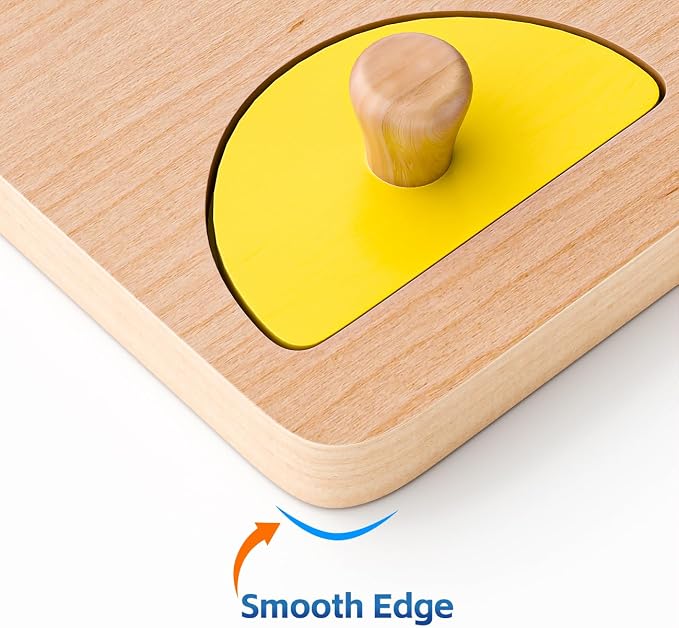 Wooden Shape Peg Puzzles for Toddlers 1 2 3 Year Old Boys Girls Gifts: Shape Sorter & Color Match Baby Puzzles 12-18-24 Months - Montessori Toys for 1 2 3 Year Old Toddler Learning Activities