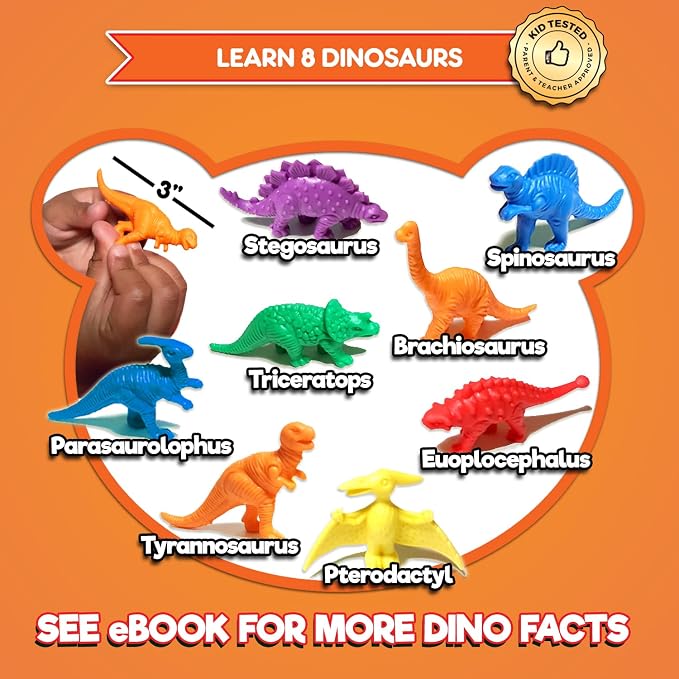 Stomp & Roar Dinosaurs - Sort, Count, Match & Play with 54pc, Dice + eBook
