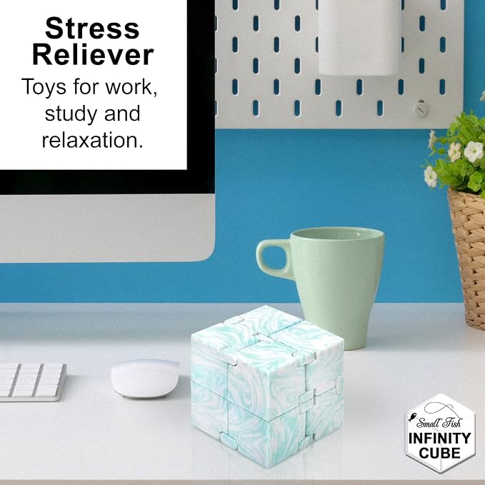 Infinity Cube Fidget Toys for Kids, Sensory Fidget Cube for Stress Relief | Mini Gadget for Boys and Girls with Autism, ADD, and ADHD, Cool Handheld Desk Toy