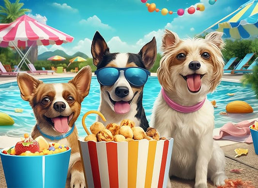 Puzzles for Kids Ages 6-8 8-10 Year Old - 200 Piece Amusement Park Dog | Puzzles for Kids Ages 6 7 8 9 10 Year Old and Adults Children Kids Puzzles for Girls and Boys Educational Toys Gifts