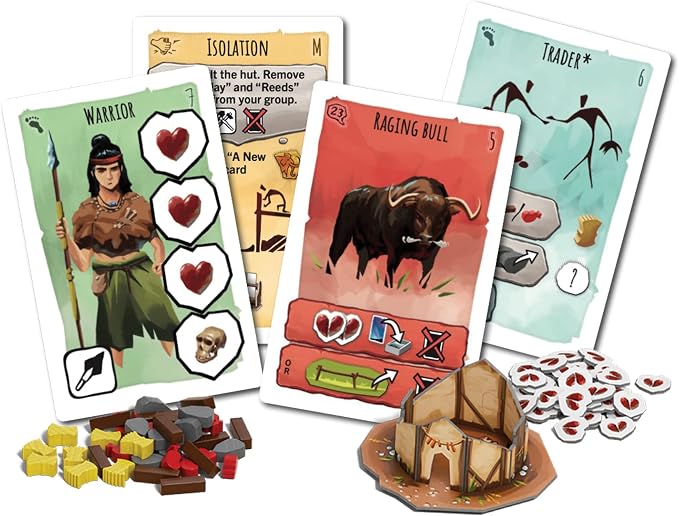 Z-Man Games Paleo A New Beginning Board Game Expansion - Forge a New Chapter in Human History! Cooperative Strategy Game for Kids & Adults, Ages 10+, 2-4 Players, 45-60 Minute Playtime