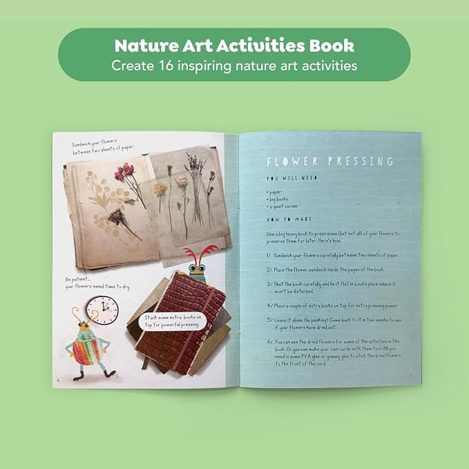 Tiger Tribe Nature Art Set for Kids: Creative Activity Set Turning Natural Treasures into Art; Supplies Included for Art Projects; Ages 3 and Up