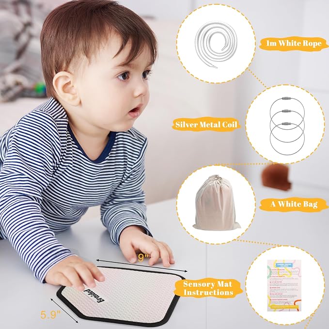 WSICSE Labeled Sensory Mats, Diamond Shape Sensory Toy for Kids with Autism | 12-Color Textures Sensory Floor Tiles Tactile Wall Panel with Tote Bag for Toddler Learning Classroom Supplies Gift, 6×9 Inch