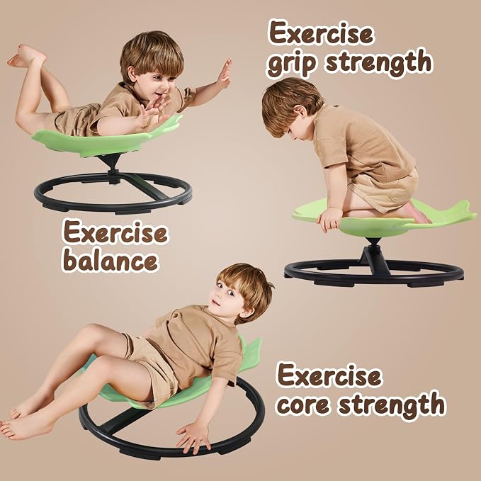 Spinning Chair for Autistic Kids, Sensory Toys for Kids With Autism | 360° Sensory Swivel Chair, Spin Seat for Children With ADHD, Safe & Smooth Sit and Spin Improve Balance,Gift For Ages 3+