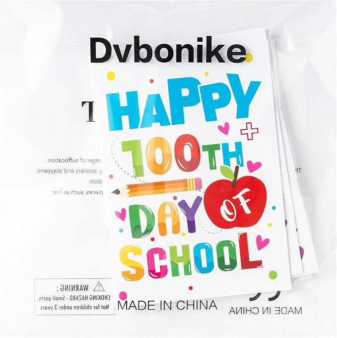 Dvbonike 24Pcs 100 Days of School Coloring Books - Happy 100th Day of School DIY Color-in Pages Cute Pencil Apple Patterns Drawing Booklet Classroom Rewards Art Activity Gifts Party Favors Supplies