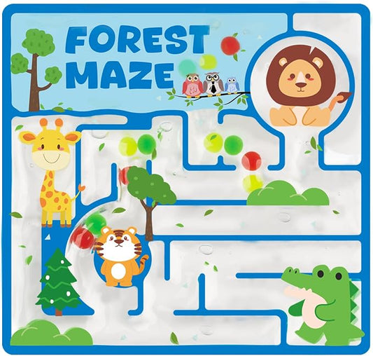 Sensory Squishy Maze Fidget Toys for Kids Christmas Stocking Stuffers | Gel Filled Autism Toys for Special Need, Quiet Fidgets Calming Toys for Preschool, Gifts Prizes for Classroom