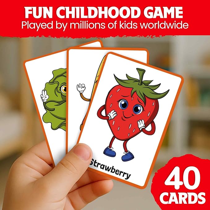 QUOKKA Memory Games for Kids Ages 4-8 – Fun Family Game with Cute Characters, Perfect for Travel, Playdates, Family Time – Educational & Engaging Playing Cards for Kids, Easy to Learn, Fast to Play