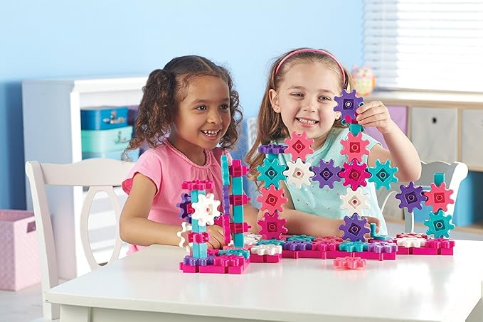 Learning Resources Gears Deluxe Building Set, Pink