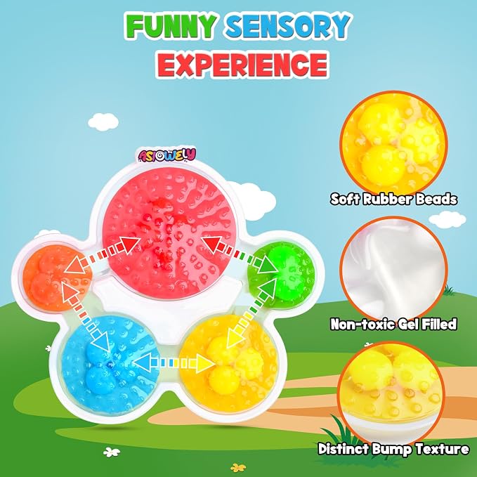 Color Sorting Sensory Toys for Kids with Autism Toddler Toys for Airplane Travel Road Trip Preschool Montessori Toys Fine Motor Skills Palm Easter Basket Stuffers Gifts for Kids Boys Girls