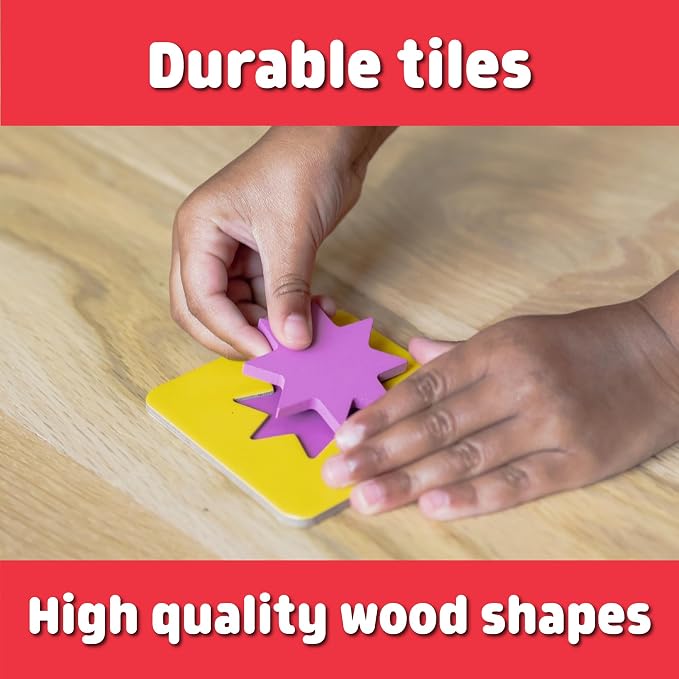 Chuckle & Roar Wooden Puzzle, Puzzles for Kids Ages 3-6+, Toddler Game | 4-In-1 Shape Sorting, Wooden Toys for Screen-Free Play, Solo Play for One Child, Educational Toys for 3 Year Olds