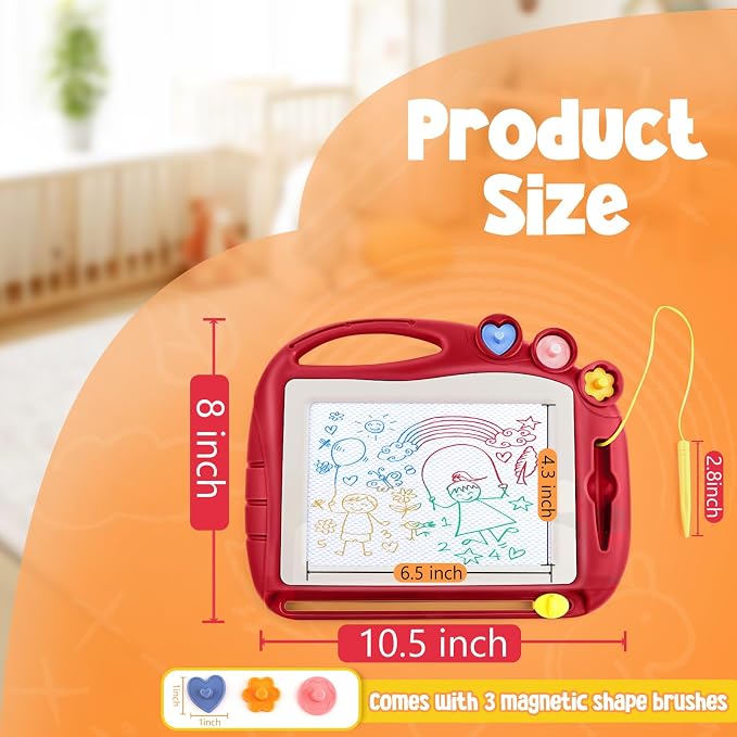 Magnetic Drawing Board, Toddler Toys for Age 3 Boys Girls, Toddler Drawing Board, Birthday Easter Christmas Halloween Kids Toy Gifts for Boys and Girls