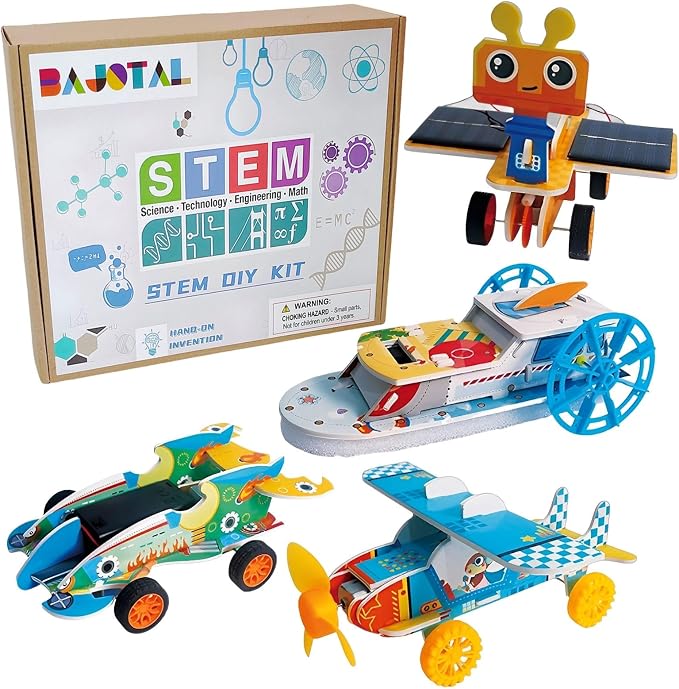 STEM Toys for Kids Ages 8-12 | 4-in-1 Science Kit Build Engineering Projects | Educational Toys Gift for Boys & Girls Age 8 9 10 11 12 Year Old
