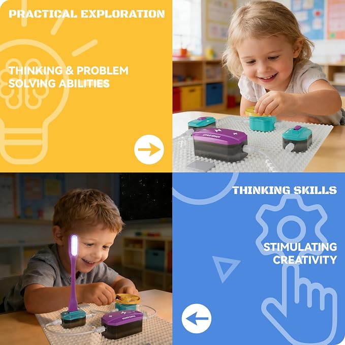 STEM Science Circuit Exploration Kit for Kids | 450+ DIY Project, Educational STEM Toy, Christmas Birthday Gift for Age 6+