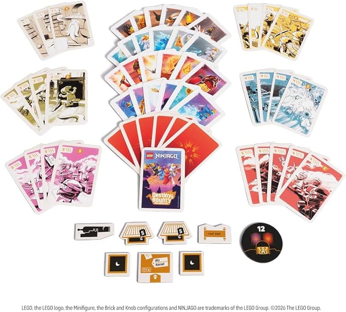 Bezzerwizzer LEGO Ninjago Board Game: Destiny’s Bounty Adventures | Cooperative Adventure Game with Exclusive Minifigures, Ages 8+, 2-4 Players, 30 Minute Playtime