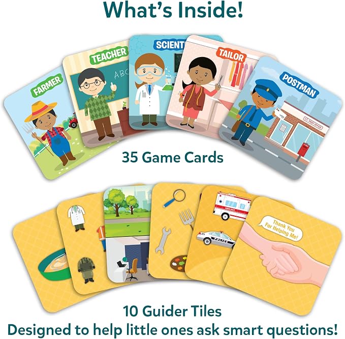 Skillmatics Guess in 10 Junior Community Helpers, Card Game for Kids | For Boys, Girls, and Families Who Love Card Games, Board Games & Educational Toys, Travel Friendly, Gifts for Ages 3, 4, 5, 6