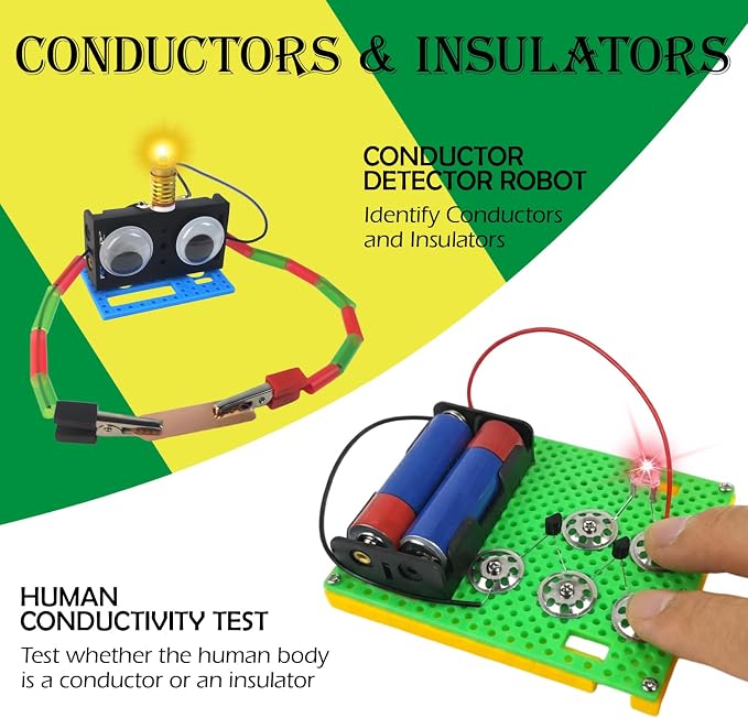 Circuit Sorcery Electric STEM Science Kit for Kids - 12 Power Missions Electricity & Electronics Experiments Lab - Energy Exploration Toy Kit for Boys & Girls - Educational Gift Ages 6+