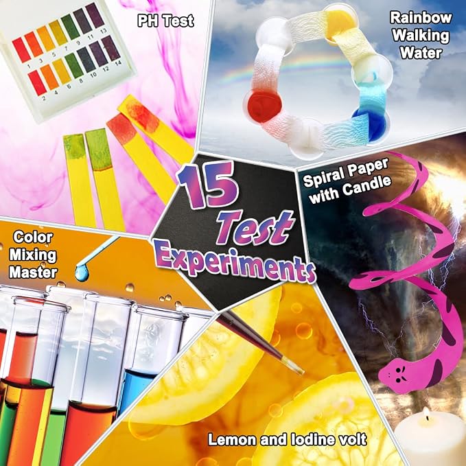 UNGLINGA 70 Lab Experiments Science Kits for Kids Chemistry Set Toys | Crystal, Erupting Volcano, Fruit Circuits, S.T.E.M Activities Science Project, Birthday Gifts Idea for Girls Boys