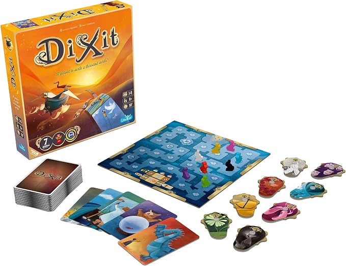 Asmodee Dixit Board Game - Award-Winning Storytelling Party Games for Adults & Kids, Creative Imagination, Parties with Friends, Family Fun for Adults, 3-6 Players Ages 8+, 30 Minute Playtime | For storytelling fun, craft clever clues, Rewards creativi...
